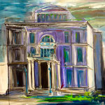 Villa Hügel Haupthaus 80 x 100 cm  verkauft/sold