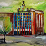 Dortmunder U gegen C. 80 x 120 cm