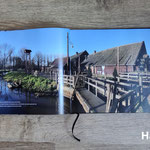 openliggend genaaid gebonden boek A4 landscape