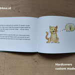 open book custom made hardcover sewn
