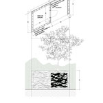 Plan et élévation de l'abri de jardin