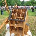 Model einer Bockwindmühle