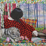 Window Display- Red Riding Hood Acrylic on Cotton 50.8×40.6cm (20×16in)