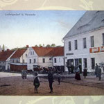 community new ore on an old postcard Ludwikowice in 1915 inn and tavern in the center of the village with the main road