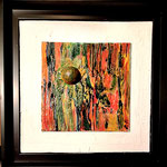 Bunten Wiesen! 30x30, im Schattenfugenrahmen 34x34  € 280.- inkl. R.