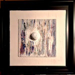 Hoffnung auf Schnee! 30x30 im Schattenfugenrahmen 34x34