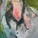 Collage / Acryl 3   100 cm x 30 cm