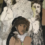 Collage / Acryl 1     100 cm x 70 cm