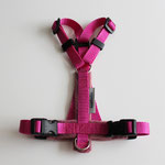 Katzen-Geschirr: Gurtband: pink; Fleece: altrosa