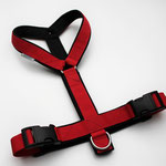 Führgeschirr Gurtband: Rot; Softshell; Schwarz