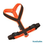 Führgeschirr: Gurtband: braun; Polsterung: AirMesh: orange