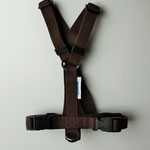 Brustkreuz: Gurtband: braun, Micro-Velours: braun