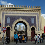 Bab Boujloud (porte bleue), la plus belle des portes de la médina de Fès