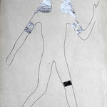 n.T. aluminium foil / pencil,  collage, n.Y. (1971),  44,7x33,4    €  1.500