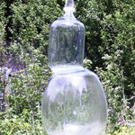 'Glazen vrouw' glass, metal, h 220cm, 2003,   €  1.200