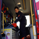 Armin Fazlic zeigt die Lage der Rettungsleine