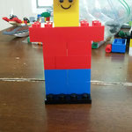 Mein Lego-Amerikaner mit Doppelkinn :D Mein Gastvater musste mega lachen, als er es gesehen hat :D