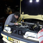 volvo 850 T5R cream yellow