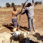 Malawi, 2021: Erste Pumpentests werden durchgeführt.