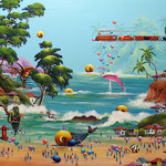 un dia en la playa   100 x 70cm