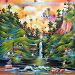 esperando tu llegada   80 x 70cm