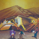 fiestas en mi pueblo   140 x 100cm