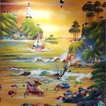 empezaron a volar   70 x 90cm