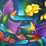 libre vuelo   120 x 100cm