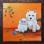 en la calle   70 x 70cm
