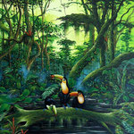 los tres   80 x 80cm