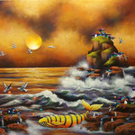 reina del mar   80 x 70cm