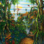 un canto a la vida   110 x 90cm