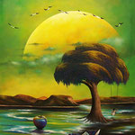duena de la tarde   60 x 80cm