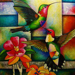 el néctar de la pasion   80 x 100cm