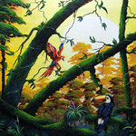 amigos   90 x 70cm