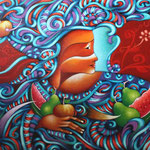 virgen del sol   140 x 100cm