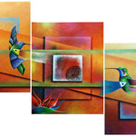 atraidos por su aroma   120 x 70cm