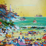 atraidos por su melodia   130 x 90cm