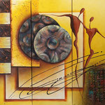 movimiento de la alma   90 x 90cm