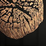 BAUMPOESIE ACRYLGLAS MATT GEFRÄSST UND KUPFERBLATT, VERKAUFT