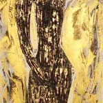 FIGURA FIMMINILE 2, 40X120 CM, MATERIALE VINILICO/ACRYL AUF LEINWAND, VERKAUFT