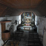 Le Châtenet-en-Dognon - Eglise - Rare couvrement intérieur en lambris de châtaignier