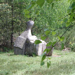 Oeuvre contemporaine le long du Chemin des Poètes (sentier de randonnée) - Peyrat-le-Château