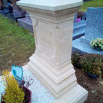 Conception, Taille et pose d'une Tombale style 19éme Siècle en pierre de Savonnières et pierre de Semond