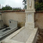 Restauration complète d'une tombale XIXe s. Après