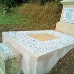 Restauration d'un monument au mort. Après