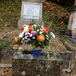 Restauration d'un monument au mort. Avant