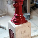 restauration complète de l'auge et création d'un moine mouluré et gravé en pierre de Bourgogne