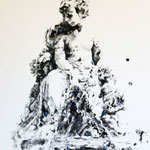 Les-Terreaux, Place au chariot d'écume V, 80x60cm