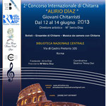 2° Concorso Internazionale "Alirio Diaz" Giovani Chitarristi